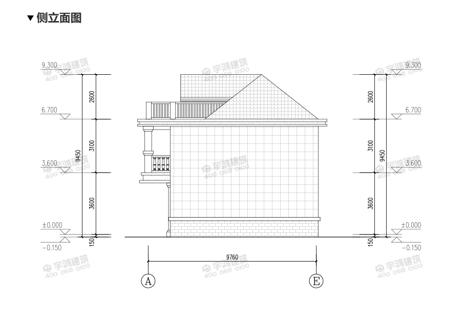 125平大氣帶堂屋農村房屋設計圖紙