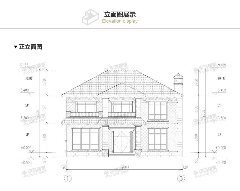 157平新中式農(nóng)村兩層小別墅設(shè)計(jì)圖紙