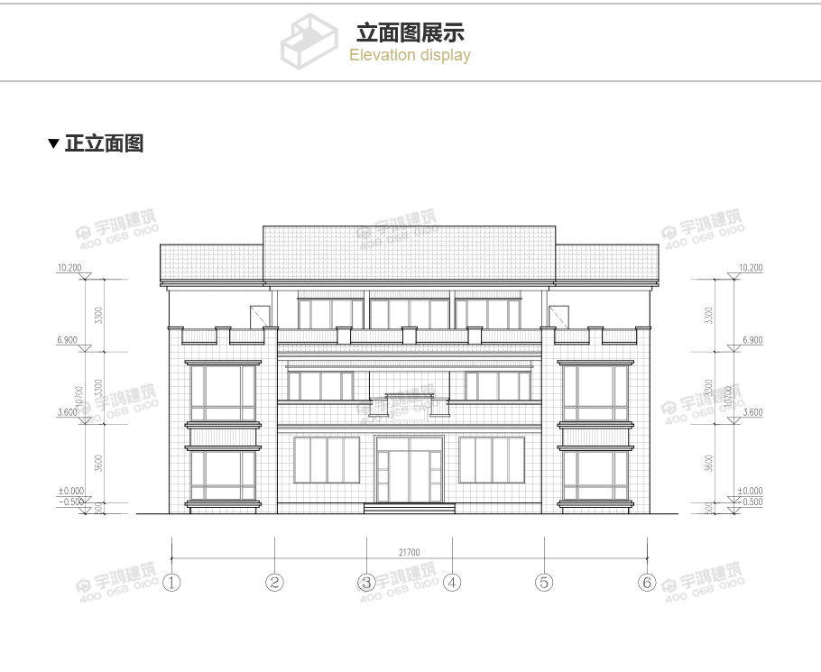 新中式豪華氣派新農村別墅設計圖