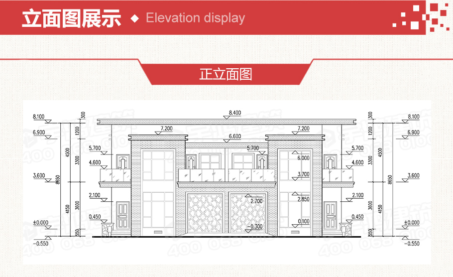 30萬新中式雙拼農村小別墅設計圖