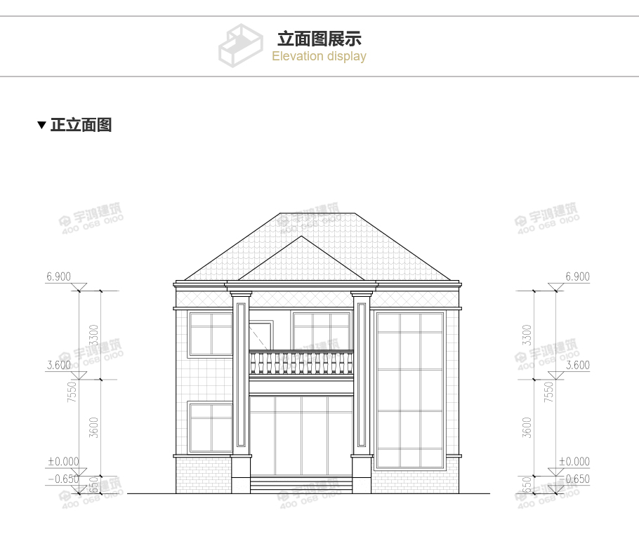 漂亮126平鄉(xiāng)村復(fù)式小洋樓設(shè)計圖紙