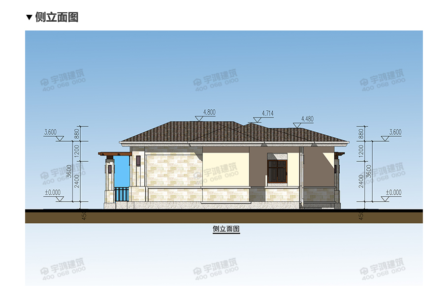 鄉下建房一層別墅戶型圖及效果圖，時尚又實惠