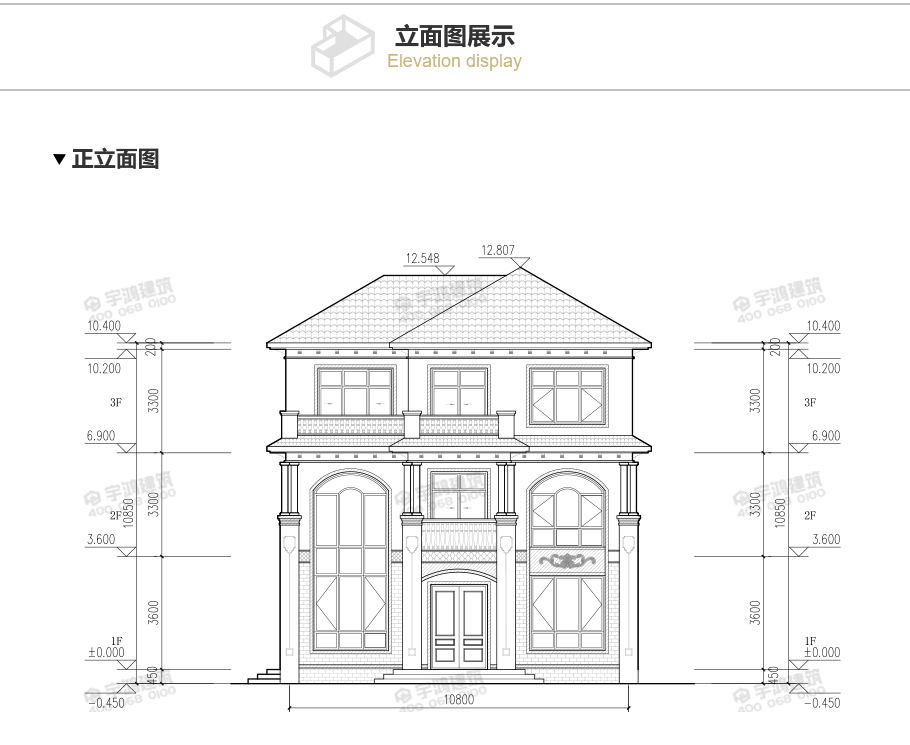 漂亮130平帶旋轉樓梯的農村別墅設計圖紙及效果圖片，三層帶挑空客廳