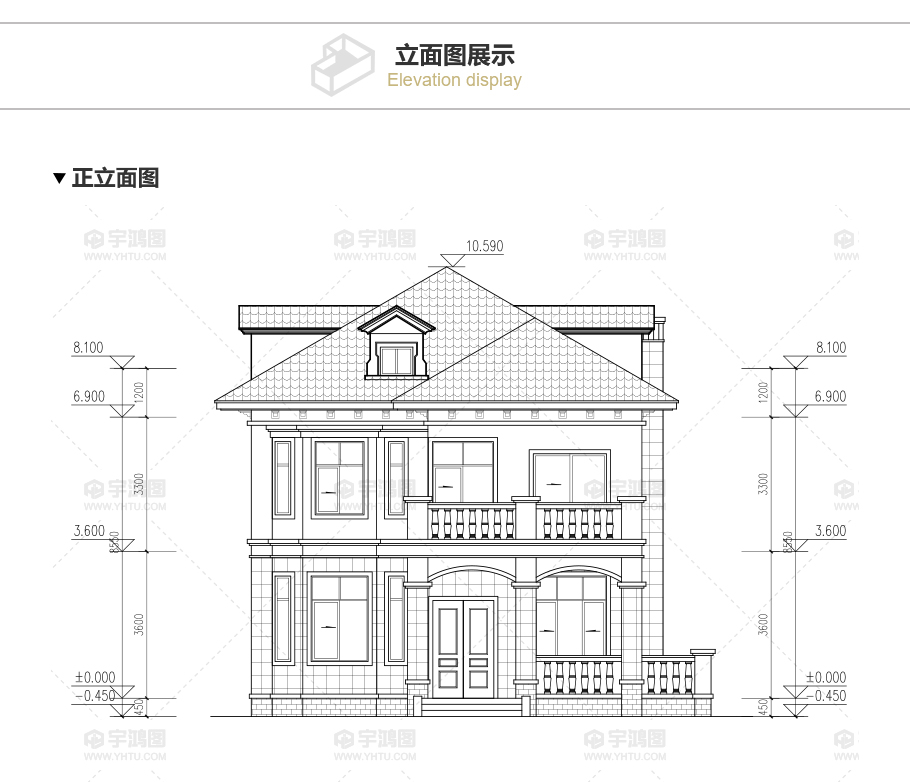 90平帶地下室歐式農(nóng)村別墅設(shè)計(jì)圖，造價(jià)20萬(wàn)還帶閣樓